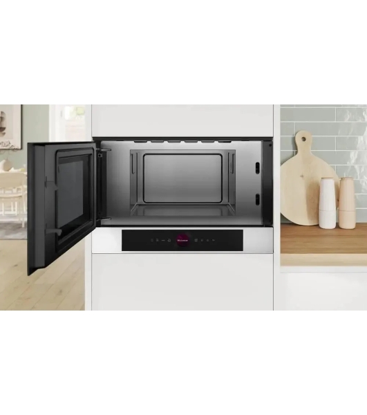 Микроволновая печь встраиваемая Bosch BFL7221W1 белый, 21 л, 900 Вт, переключатели - поворотный механизм/сенсор