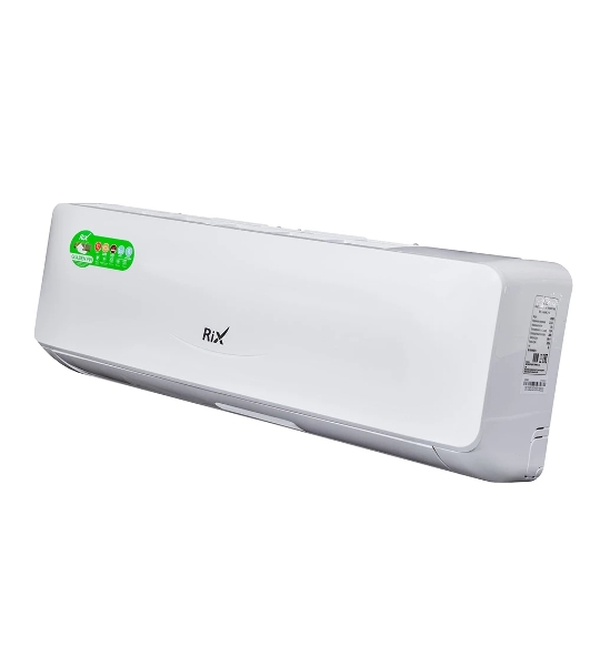 Кондиционер сплит-система настенного типа RIX LITE I/O-W24MB 24000 BTU, 70 м², 26/41 дБ, охлаждение, обогрев, осушение, белый