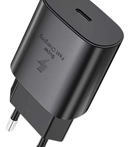 Сетевое зарядное устройство Qumo Energy light PD 25Вт, (модель 0102), порт: USB Type-C, черный