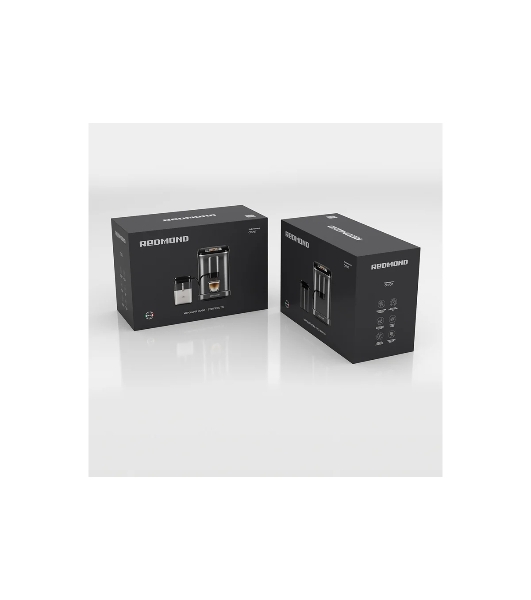 Кофемашина автоматическая Redmond CM707 серый, исп. кофе - зерновой, 1.5 л, 1350 Вт, 19 бар