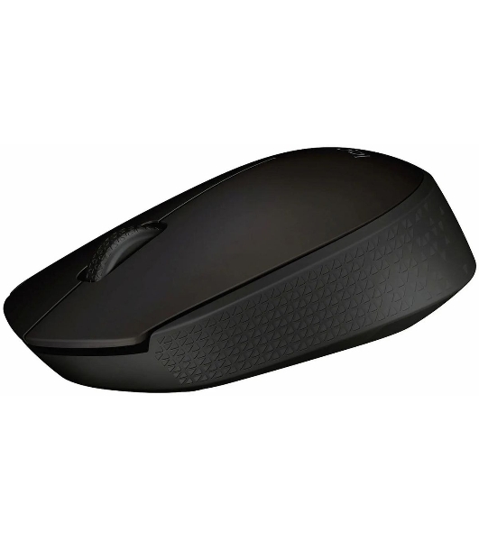 Мышь беспроводная Logitech B170 черный, 1000 dpi, радиоканал, USB, кнопки - 3