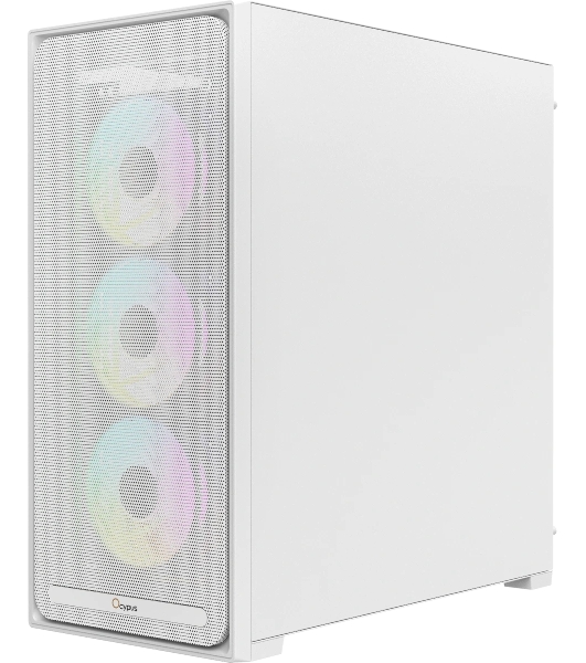 Корпус Ocypus Delta C70 WH ARGB, Midi-Tower, белый, 4 x 120 мм