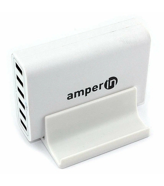 Блок питания (сетевой адаптер) Amperin Quick Charge 6-port QC 3.0 USB (YDS-TC060-4-2-0), белый