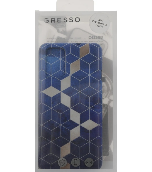 Чехол (клип-кейс) Gresso Meridian, для ZTE Blade L9, синий gr17aaae9050