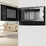 Встраиваемая микроволновая печь Bosch BFL7221B1 черный, 21 л, 900 Вт, переключатели - поворотный механизм/сенсор, фото2