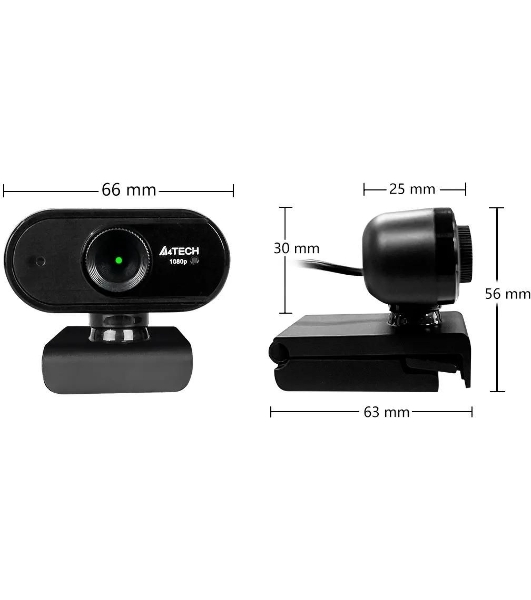 Веб-камера A4Tech PK-925H 1920x1080, 30 кадр/с, USB Type-A, микрофон, универсальное крепление