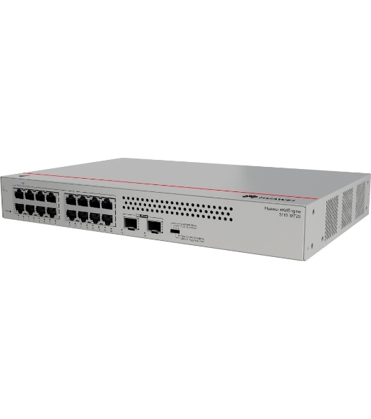 Коммутатор Huawei S110-16T2S (16*10/100/1000BASE-T ports, 2*GE SFP ports, built-in AC power, fanless)