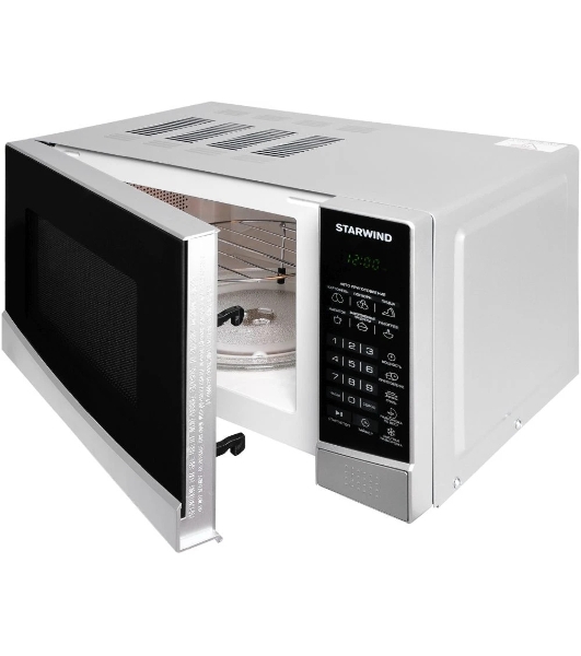 Микроволновая печь Starwind SMW3120 серебристый/черный, 20 л, 700 Вт, переключатели - сенсор