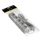Удлинитель ExeGate ECE-5-1.8G (EX285820RUS), серый, 1,8 м, евровилка с заземлением, 5 евророзеток с заземлением, 2200 Вт, фото2