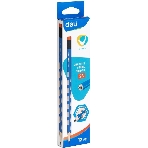 Карандаш чернографитный Deli EC016-2B U-Touch 2B, трехгранный, (12шт) ластик, фото3