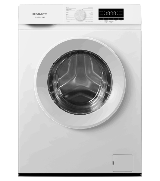 Стиральная машина Kraft KF-MBDS7108W белый, загрузка фронтальная 7 кг, 1000 об/мин, класс: А+++