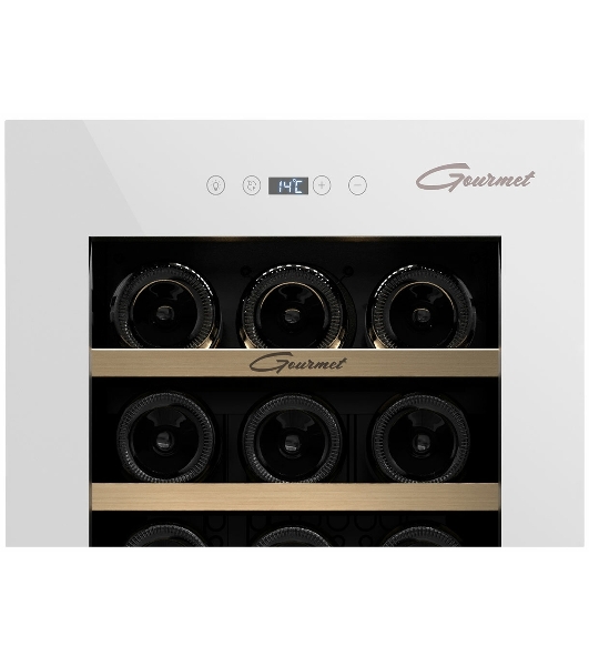 Винный шкаф Libhof GM-18 белый, 53 л, 1 отсек, 18 бут., класс A