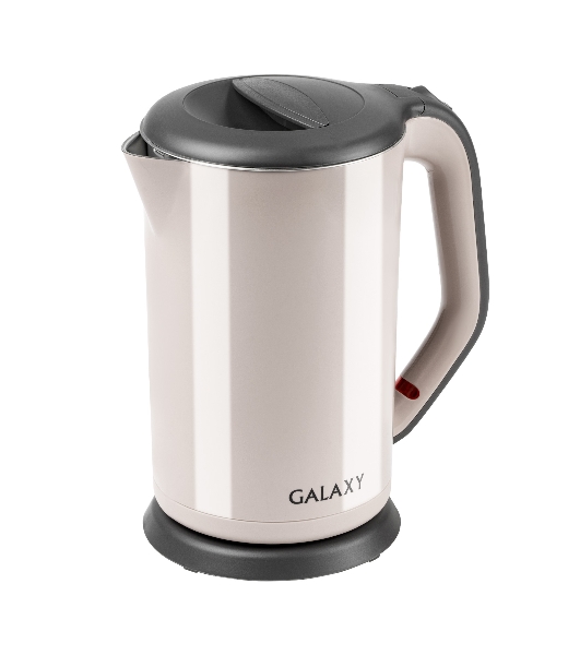 Электрочайник Galaxy GL 0330 бежевый, 1.7 л, 2000 Вт, скрытый нагревательный элемент