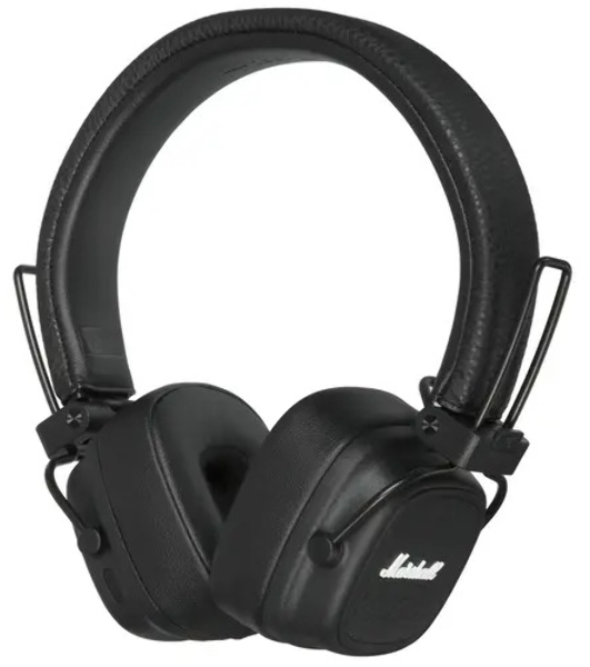 Беспроводные/проводные наушники Marshall Major V черный, накладные, Bluetooth + проводной, беспроводная зарядка, до 100 ч