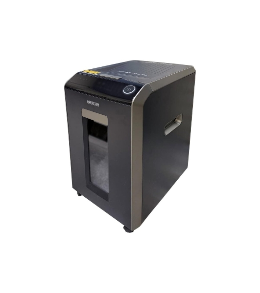 Шредер Office Kit SA200M 1,9х10 черный/серый с автоподачей (секр.P-5) фрагменты 220лист. 40лтр. скобы пл.карты