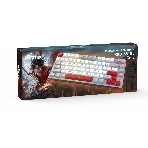 Клавиатура проводная Ritmix RKB-681BL Gray серый-бордовый, фото2