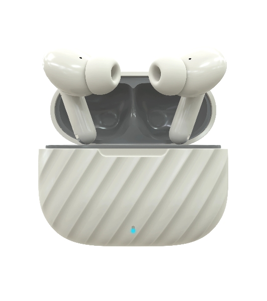 Наушники TWS More choice БВ37 белый/серый, внутриканальные, Bluetooth, сенсорное управление, до 4 ч