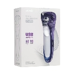 Электробритва Centek CT-2152 (сер/бел/син) 5 ВТ, 3 плав. головки, аккумулятор+работа от сети, фото2