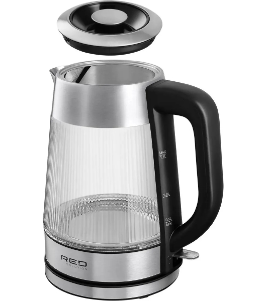 Чайник электрический Red Solution G121 1.8 л, 2200 Вт, черный/серебристый