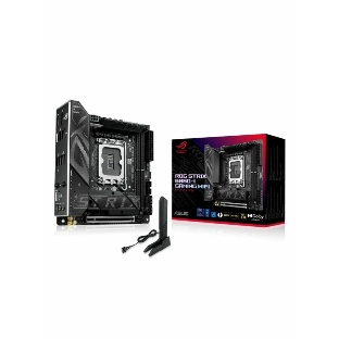 Материнская плата ASUS ROG STRIX B860-I GAMING WIFI, LGA1851, Intel B860, 2xDDR5, 4xSATA, 2xM.2, 1xPCIe 5.0 x16, 1xDP, 1xHDMI, 1xThunderbolt 4, 1x2.5Gb LAN, Wi-Fi 7, 2xUSB 2.0, 3xUSB 3.2 Gen 1, 1xUSB 3.2 Gen 2, 1xUSB 3.2 Gen 2x2, 1xUSB-C, 1xS/PDIF, 2x3.5 мм, 7.1, Mini-ITX