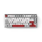 Клавиатура проводная Ritmix RKB-681BL Gray серый-бордовый, фото 1