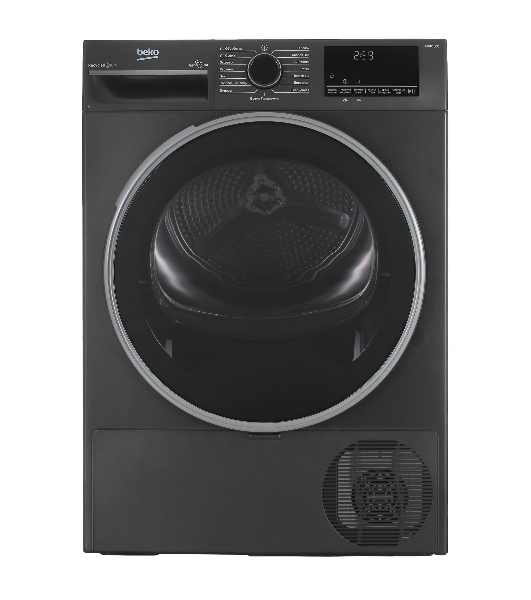 Сушильная машина Beko B3T47239A антрацит, 7 кг, сушка - тепловой насос, программ - 15, 59.7 x 84.6 x 54.3 см