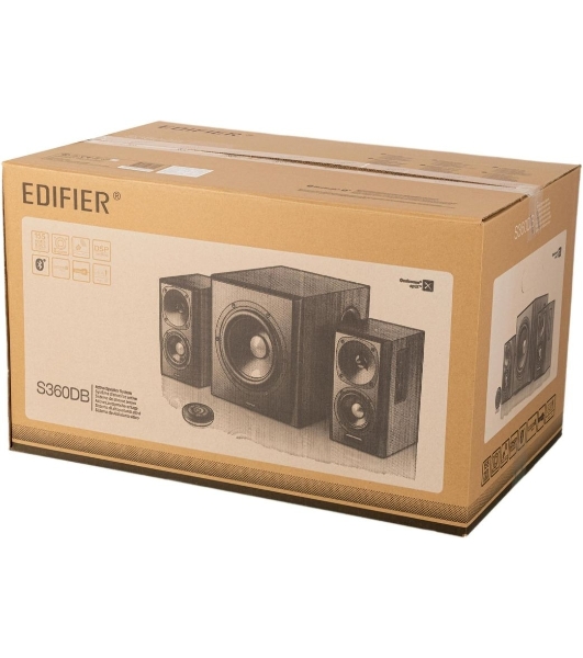 Колонки Edifier S360DB Brown (2.1,70W RMS, дерево, Bluetooth 4.1,ДУ)
