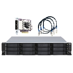 Полка расширения сетевого хранилища без дисков SMB QNAP TL-R1200S-RP SATA 6GB/s JBOD storage enclosure, 12-tray 3,5'/2,5' w/o HDD, 3 x SFF-8088, 2 PSU. Rackmount. W/o rail kit RAIL-B02, фото7