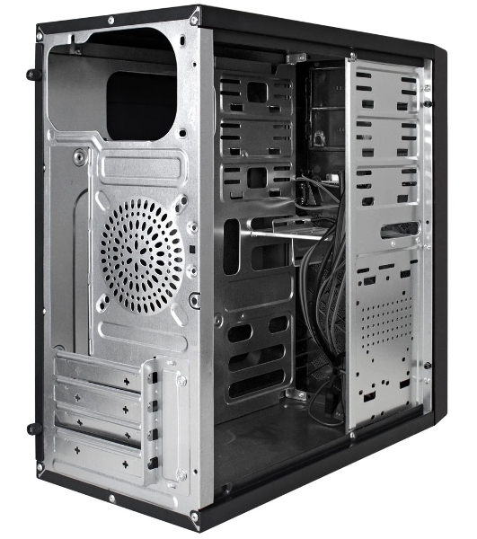 Компьютерный корпус Minitower ExeGate BA-203U-UNS500 (mATX, БП UNS500 с вент. 12см, 3хUSB+1хUSB 3.0, аудио, черный)