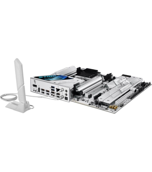 Материнская плата ASUS ROG STRIX Z890-A GAMING WIFI, LGA 1851, Intel Z890, 4xDDR5, 4xSATA, 5xM.2, 1xPCIe 4.0 x16, 1xPCIe 5.0 x16, 1xHDMI, 1xDP, 1x 2.5Gb LAN, 2xUSB-A 3.2 Gen 1, 5xUSB-A 3.2 Gen 2, 1xUSB-C 3.2 Gen 2, 2xThunderbolt 4, 2x3.5 мм, 7.1, ATX