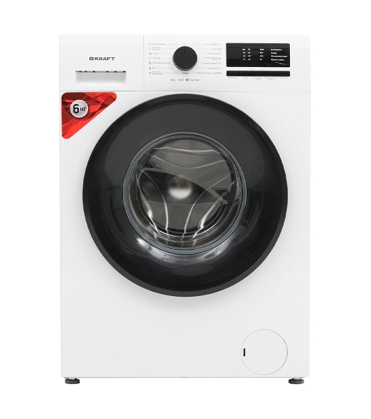 Стиральная машина Kraft KF-EN6106W белый, загрузка фронтальная 6 кг, 1000 об/мин, класс A+++