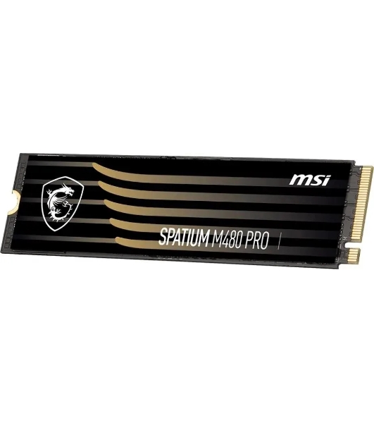Накопитель SSD MSI SPATIUM M480 PRO, 2Tb, M.2 2280, PCIe 4.0 x4, NVMe, R/W 7400/7000