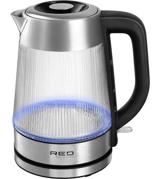 Чайник электрический Red Solution G121 1.8 л, 2200 Вт, черный/серебристый
