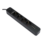 Сетевой фильтр Гарнизон 2.0 Мультипорт EPS-4-U3-B-2, 4 р, 10А, 3xUSB, 2 м, ур.защиты 2+, черный, пакет, фото13