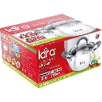 Кастрюля LARA LR02-481 BELL 18x10,5 см, 2,6 л, нержавеющая сталь, индукционное дно, силиконовая ручка, стеклянная крышка, фото4
