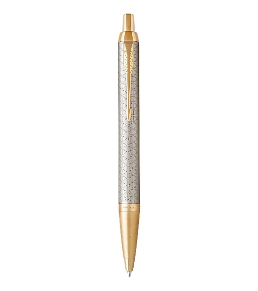 Ручка шариковая Parker IM Premium K323 (CW1931687) Grey GT, M, синие чернила, подарочная коробка