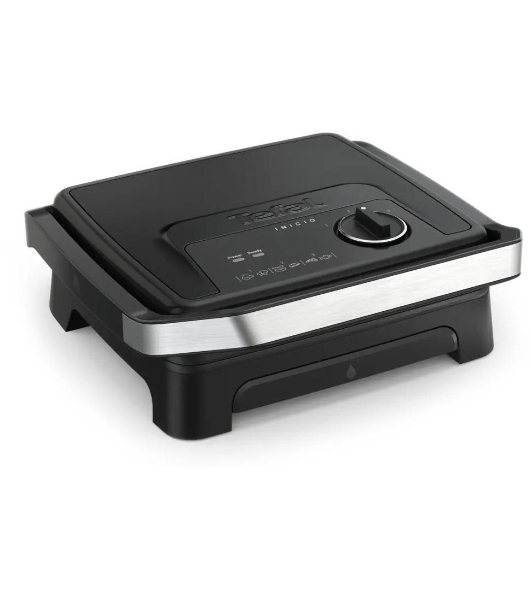 Гриль электрический Tefal GC2728E0 2000Вт серебристый/черный