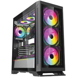 Компьютерный корпус Forza FZ-G901 EATX Case, black, w/o psu,Tempered glass front panel, 2x3,5', 2x2,5',USB3.0*1+USB3.0