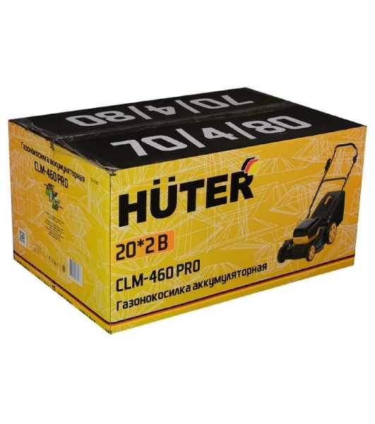 Газонокосилка аккумуляторная Huter CLM-460 PRO, 20 В, 4 Ач