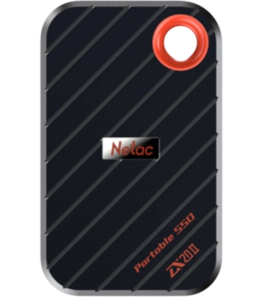 Внешний SSD Netac ZX20 II, 2TB, USB 3.2 Gen 2 Type-C, R/W 2000/1800, черный