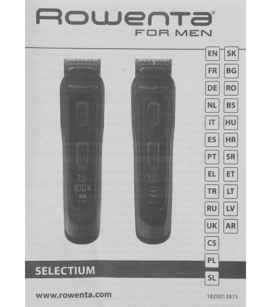 Триммер Rowenta Selectium TN9464E0 черный/хром (насадок в компл:16шт)