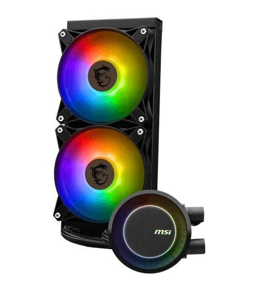 Система жидкостного охлаждения MSI MAG CORELIQUID E240 2x ARGB Fan LGA 1200/1700 AM5/AM4 (306-7ZW5E17-C24)