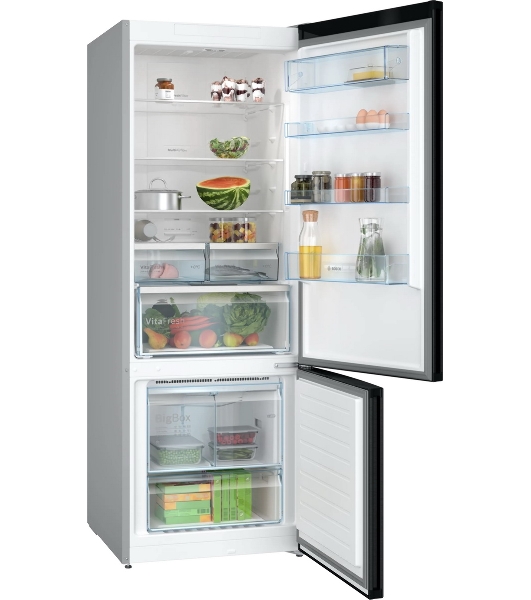 Холодильник Bosch KGN56CX30U нержавеющая сталь двухкамерный 400/105л морозилка снизу, No Frost