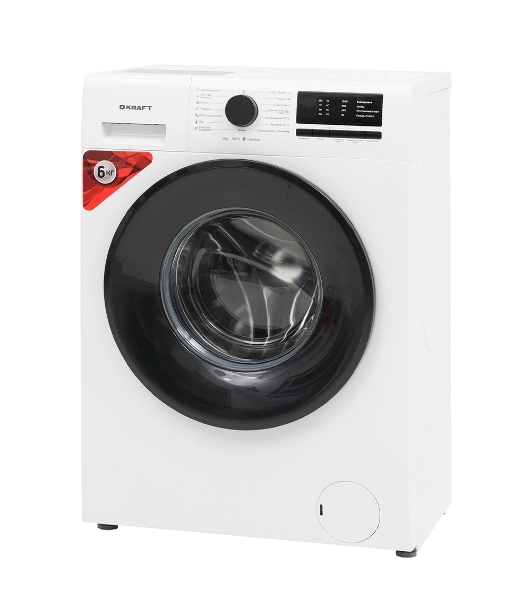 Стиральная машина Kraft KF-EN6106W белый, загрузка фронтальная 6 кг, 1000 об/мин, класс A+++