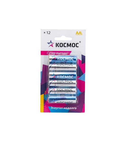 Элемент питания Космос алкалиновый AA/LR06 BP-12 (блист.12шт)