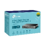 Коммутатор настольный TP-Link TL-SG1005P-PD с 5 гиг. портами (1 порт с входящим PoE++, 4 порта с исходящим PoE+), бюджет PoE: 9, 21, 47 или 66 Вт (зависит от используемого стандарта входящего PoE), фото6