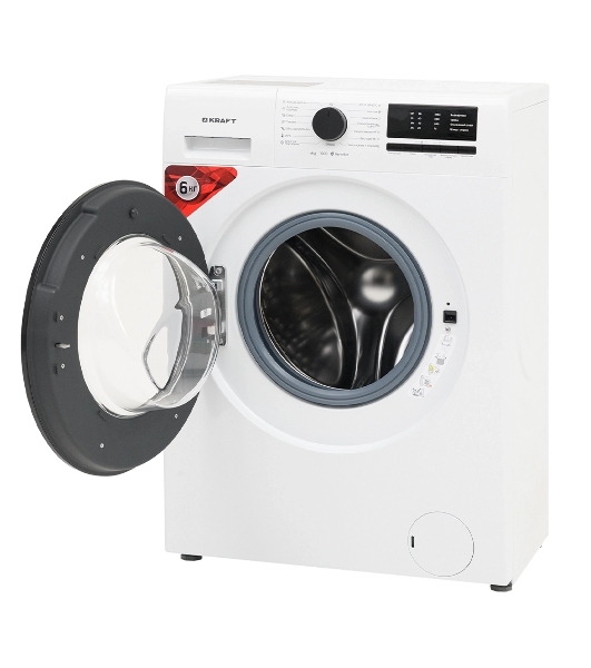 Стиральная машина Kraft KF-EN6106W белый, загрузка фронтальная 6 кг, 1000 об/мин, класс A+++