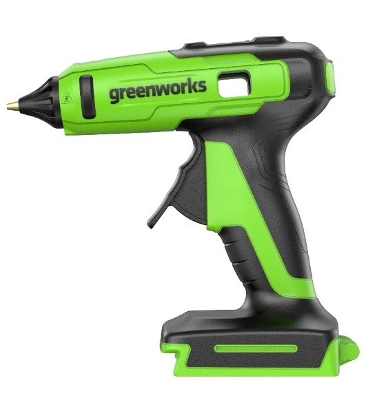 Пистолет клеевой аккумуляторный GreenWorks G24GLG, 24V, 11 мм, без АКБ и ЗУ (3502207)
