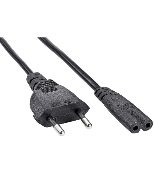 Кабель Premier 5-180 IEC C7 (2-pin) Евровилка 1.8м (5-180(0.5) 1.8) черный (Bulk)