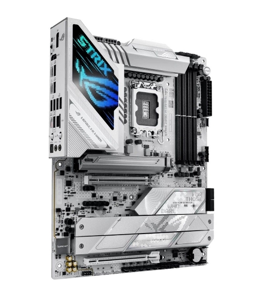 Материнская плата ASUS ROG STRIX Z890-A GAMING WIFI, LGA 1851, Intel Z890, 4xDDR5, 4xSATA, 5xM.2, 1xPCIe 4.0 x16, 1xPCIe 5.0 x16, 1xHDMI, 1xDP, 1x 2.5Gb LAN, 2xUSB-A 3.2 Gen 1, 5xUSB-A 3.2 Gen 2, 1xUSB-C 3.2 Gen 2, 2xThunderbolt 4, 2x3.5 мм, 7.1, ATX